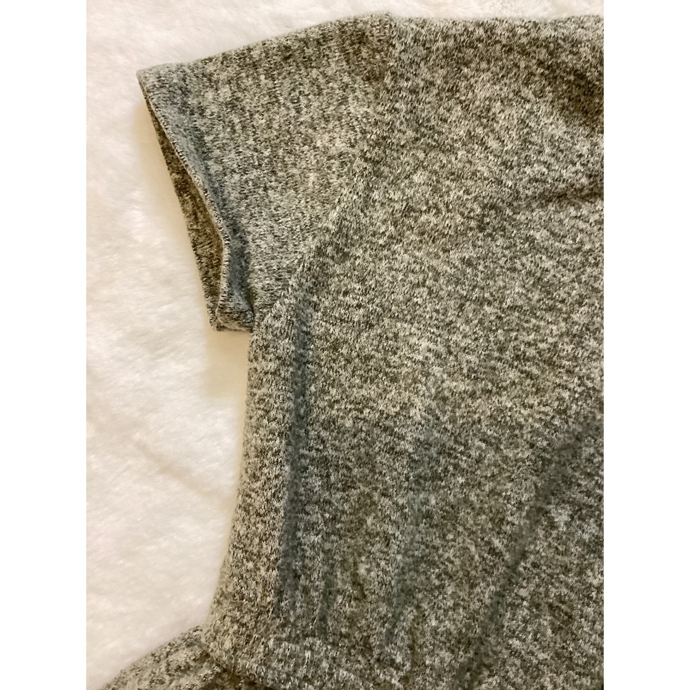 ZARA Kids Girls Knit Jumpsuit Wide Leg Grey Elastic Waist Belted Button‎ - Picture 4 of 7